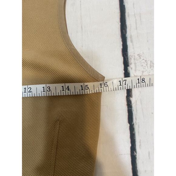 Zara Womans Dress Size Small Camel Fit Flare Sleeveless‎ Tan Dress (f) - Picture 3 of 6